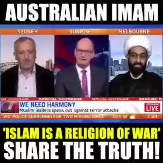 Imam Tawhidi: Islam is a religion of WAR